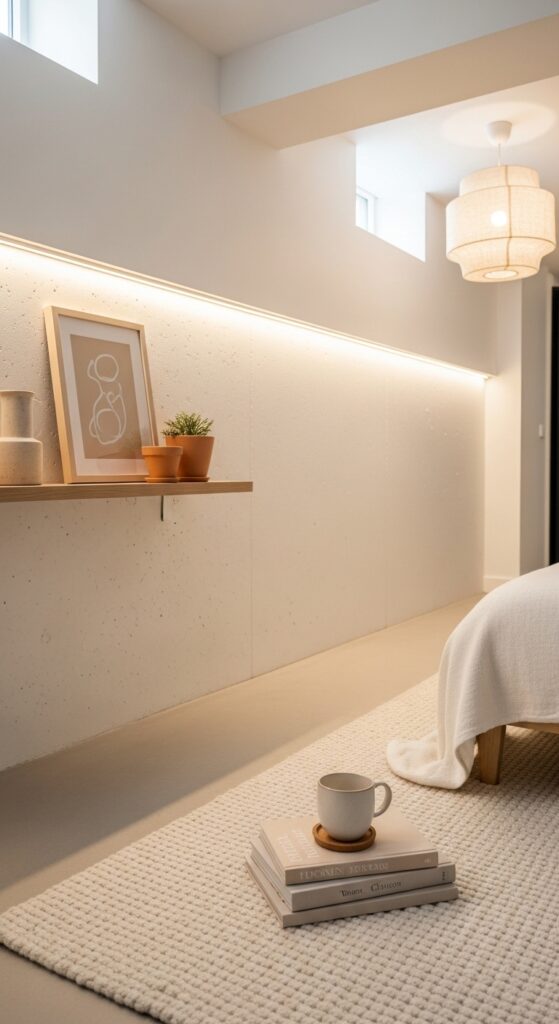Warm White Painted Concrete