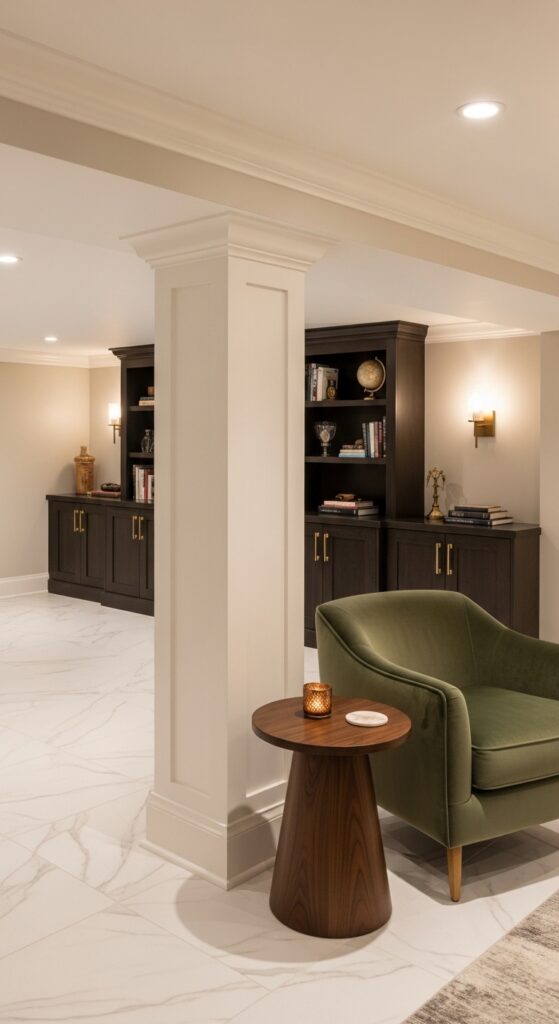 Coffered Soffit Frame Around a Column