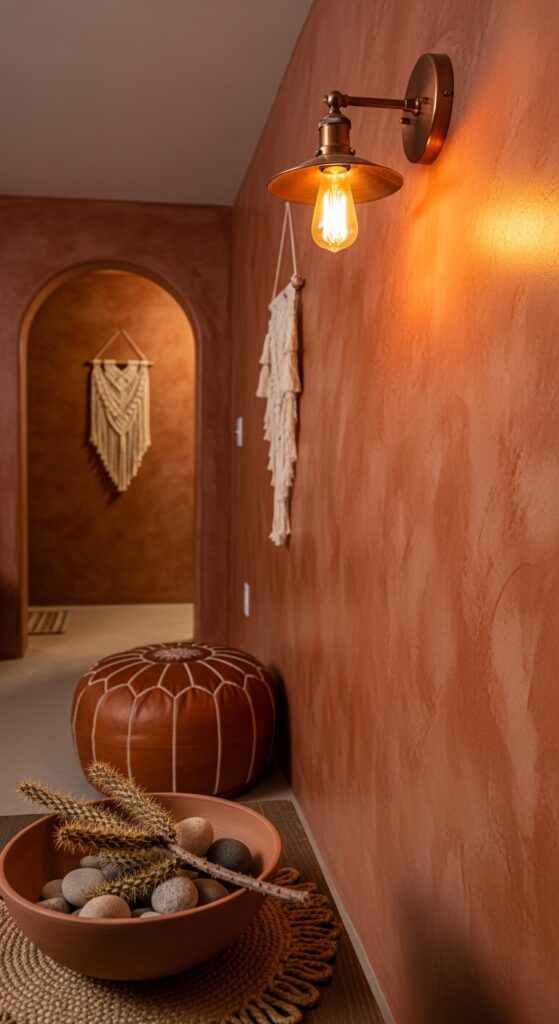 Concrete Stain in Warm Terracotta