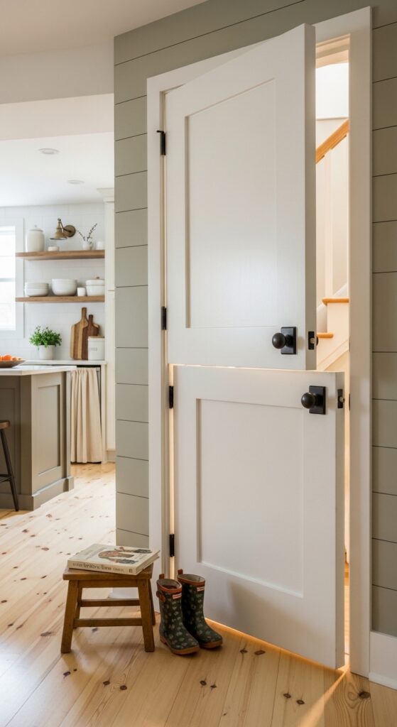 Dutch Door Split Design for Basement Playrooms