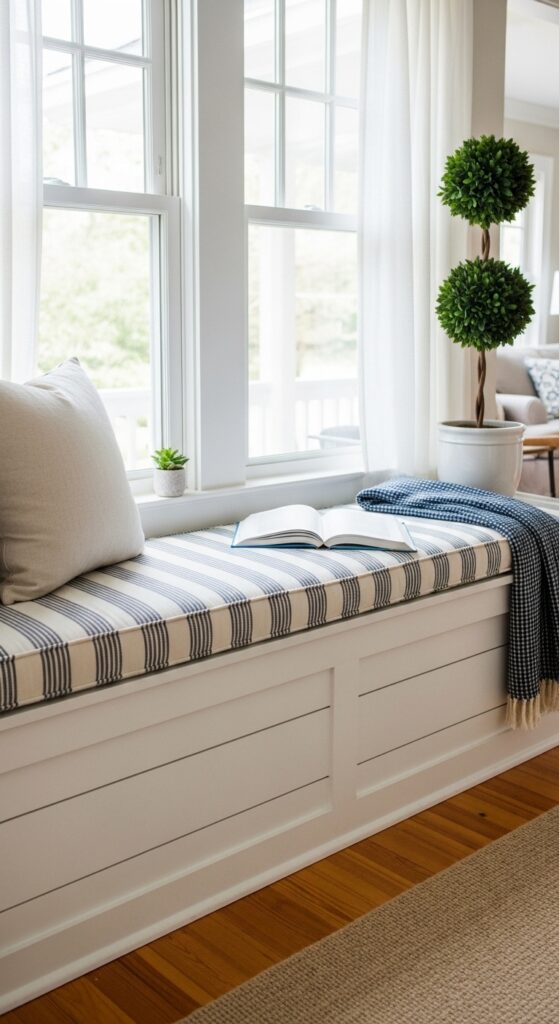 Incorporate a Built-In Window Box Bench Below Street-Facing Windows