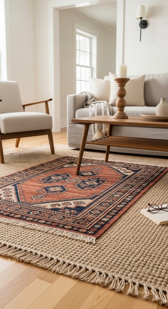 Layered Area Rugs
