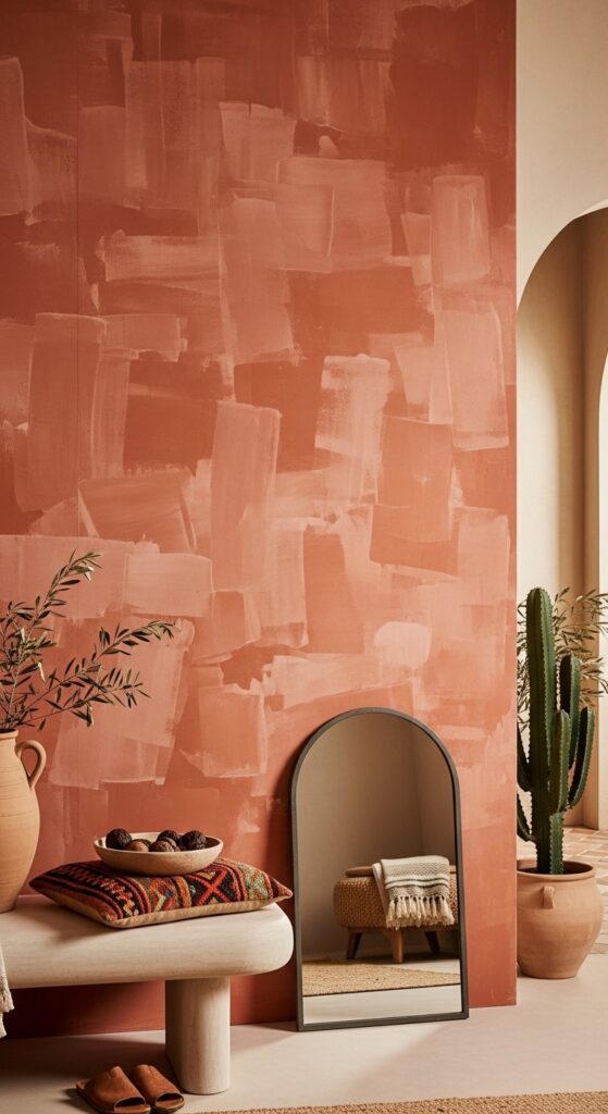 Limewash Paint Applied Over Smooth Panels