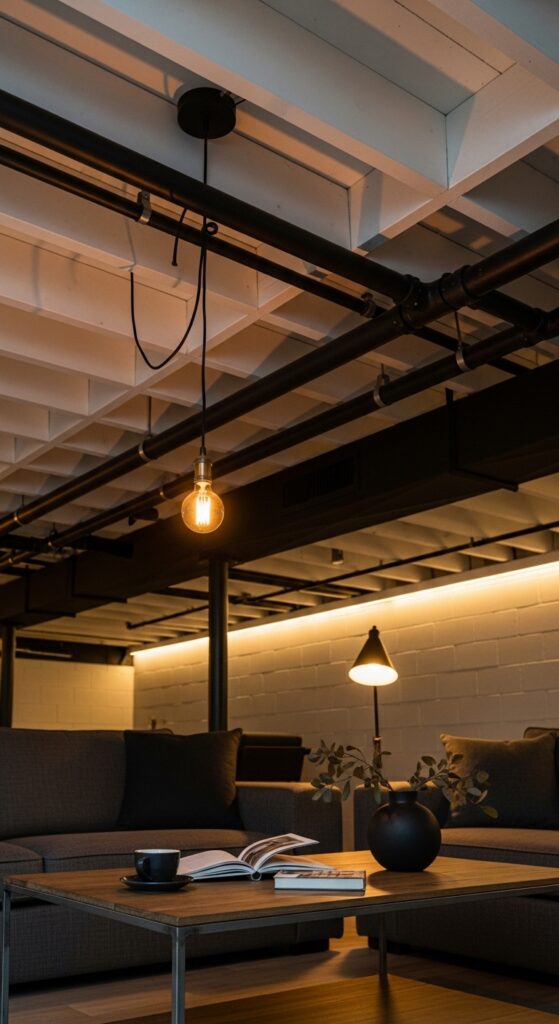 Matte Black Pipe and Duct Paint for Industrial Contrast