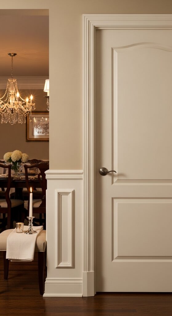 Wainscoting-Wrapped Door and Frame Surround