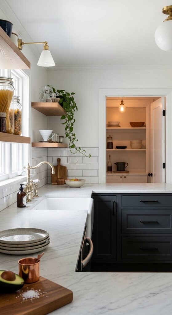 Two-Tone Cabinet Color Blocking