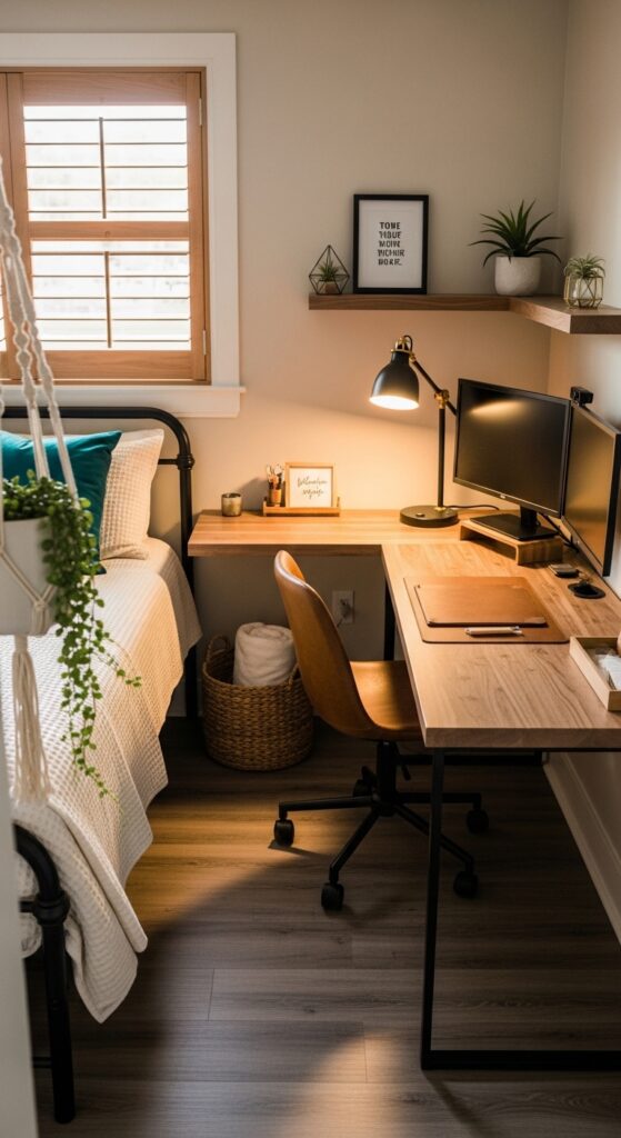 Corner Desk Maximizing Unused Dead Space