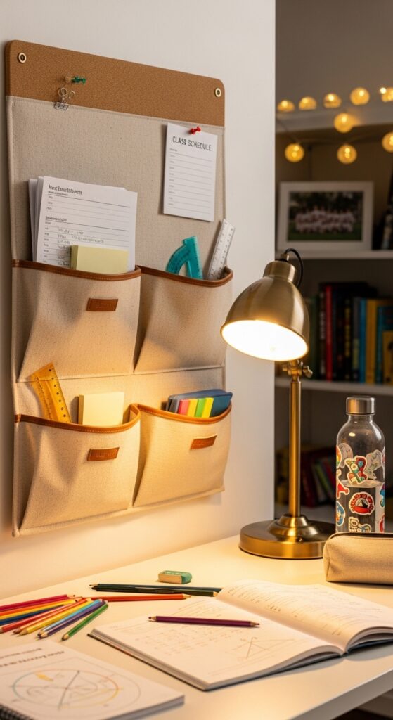 Over-the-Desk Wall Pocket Organizer