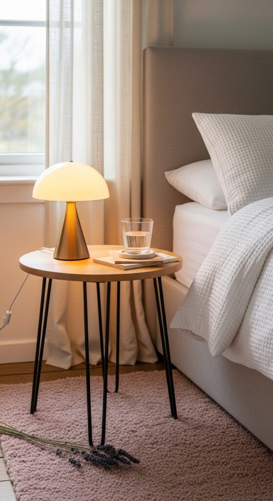 Round Nightstand Tables Instead of Square Ones