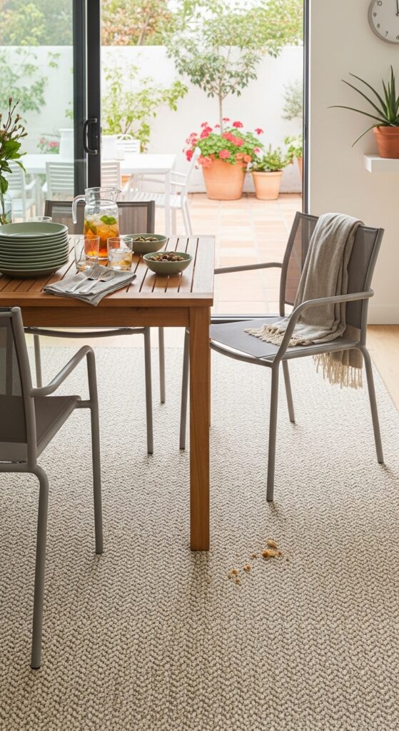 Indoor-Outdoor Polypropylene Rug for Easy Care