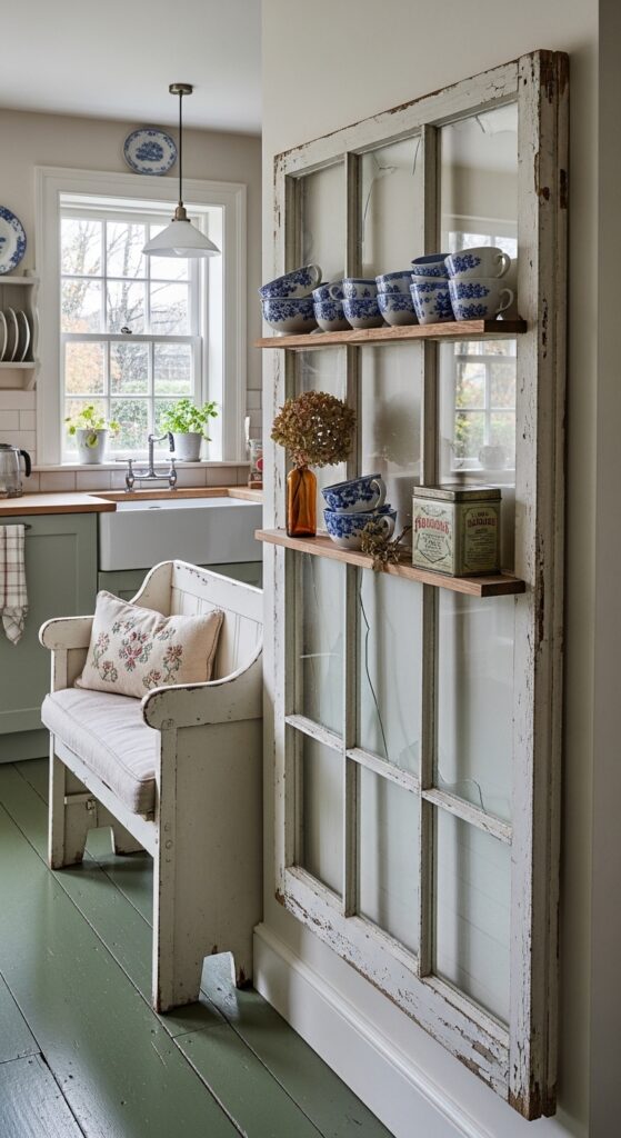 Mid-Century Modern Hutch With Tapered Leg Base