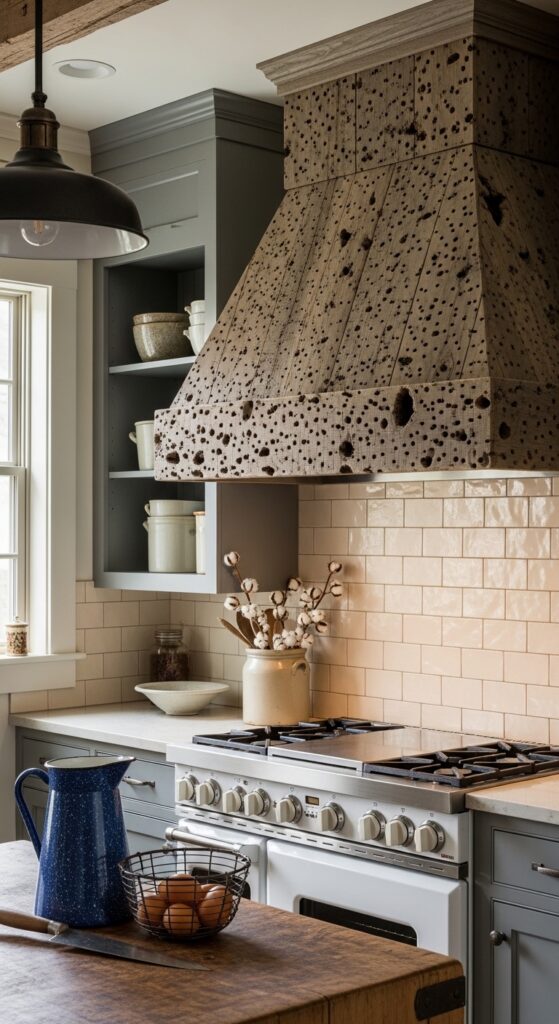 Pecky Cypress Rustic Statement Hood