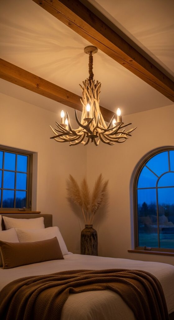 Antler or Driftwood Chandelier as a Statement Piece