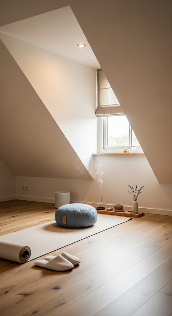 Meditation And Yoga Sanctuary With Minimalist Design