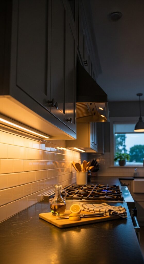 Under-Cabinet Lighting Upgrade with LED Strips