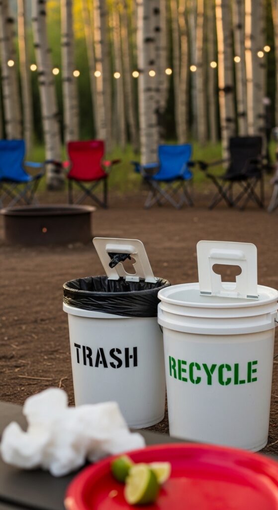 Flip-Top Trash and Recycling Bin from a 5-Gallon Bucket