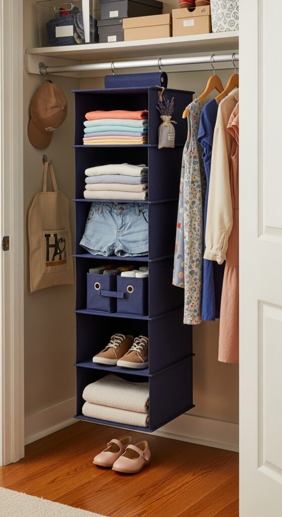 Hanging Closet Shelf Organizer