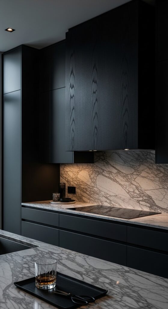 Ebonized Ash Sleek Contemporary Hood