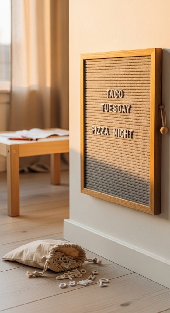 Soft Felt Letter Board for Daily Messages
