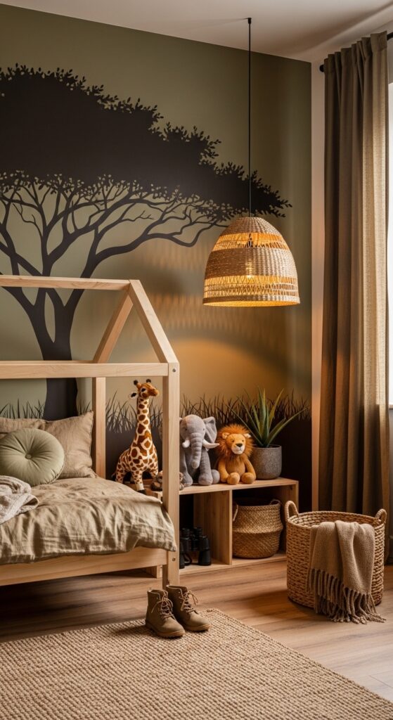 Jungle Safari Wild Animal Bedroom