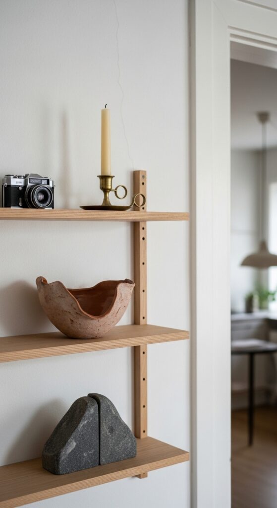Museum-Style Single Object Displays Per Shelf Level