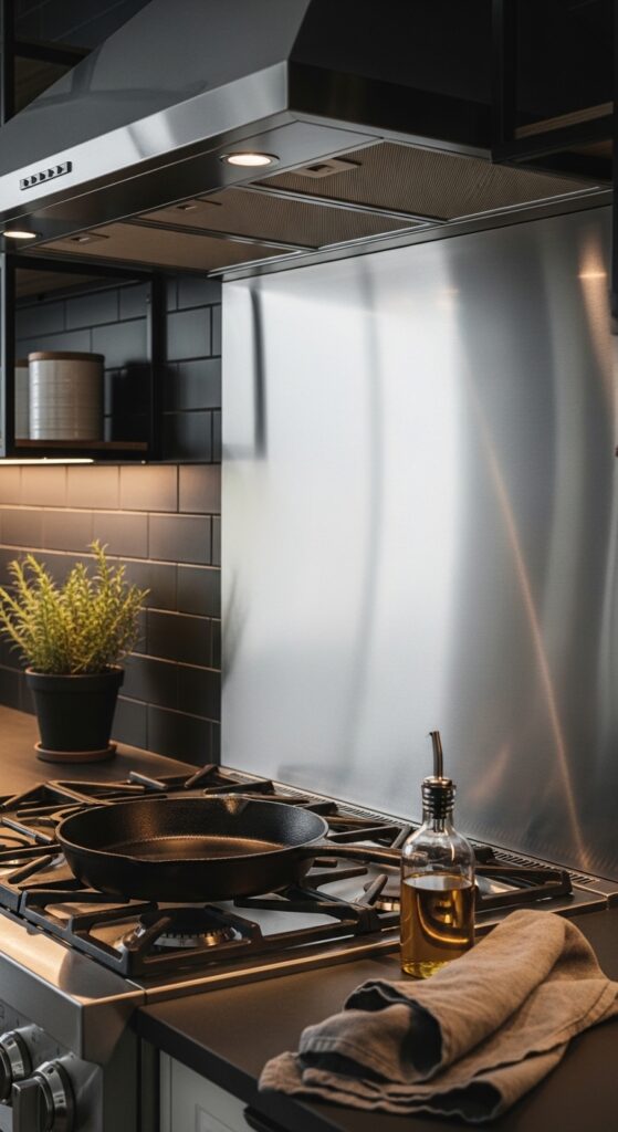 Stainless Steel Sheet Backsplash