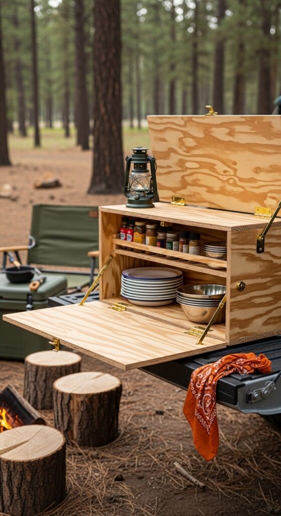 Fold-Down Plywood Chuck Box