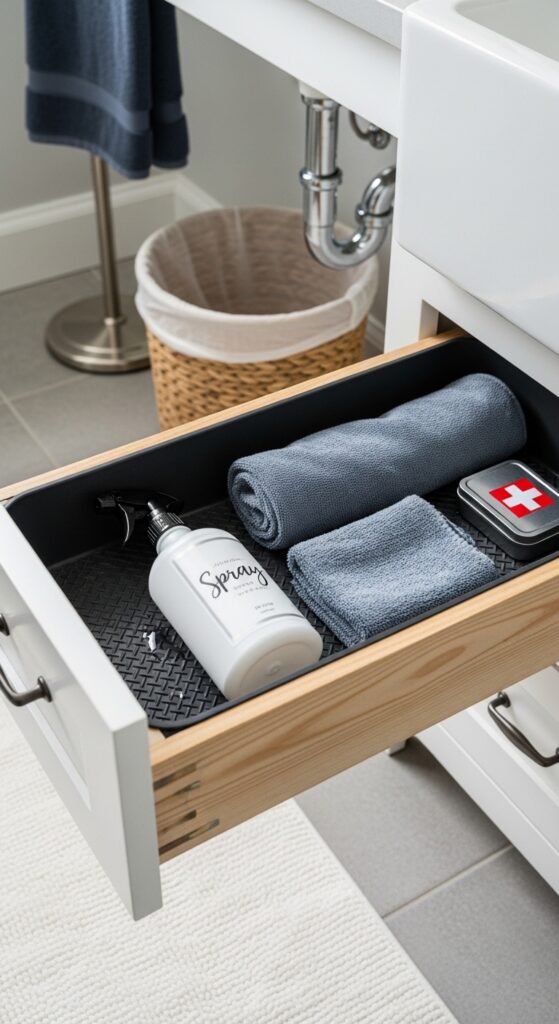 Rubber Grip Liner for High-Traffic Utility Drawers