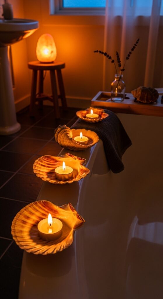 Seashell Tealight Candle Holders