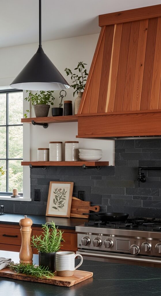 Tongue-and-Groove Cedar Vent Hood