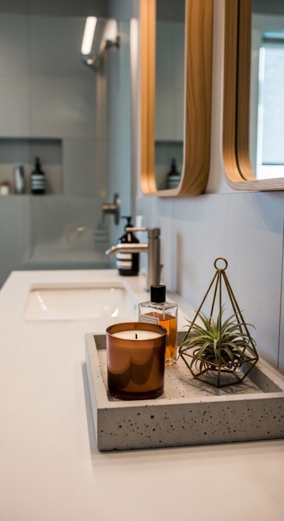 DIY Concrete Vanity Tray