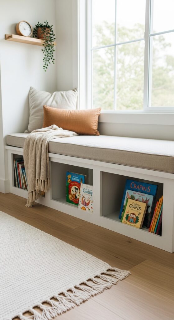 Built-In Reading Nook Under the Window
