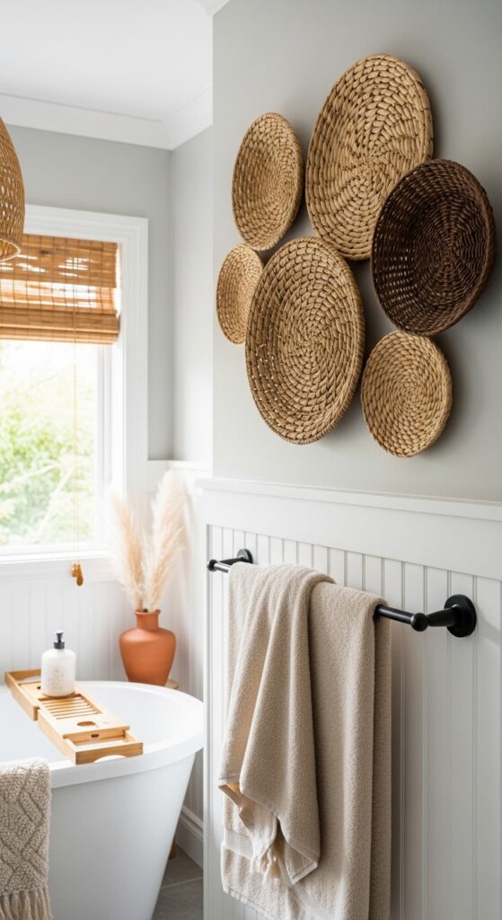 Woven Basket Wall Art Arrangement