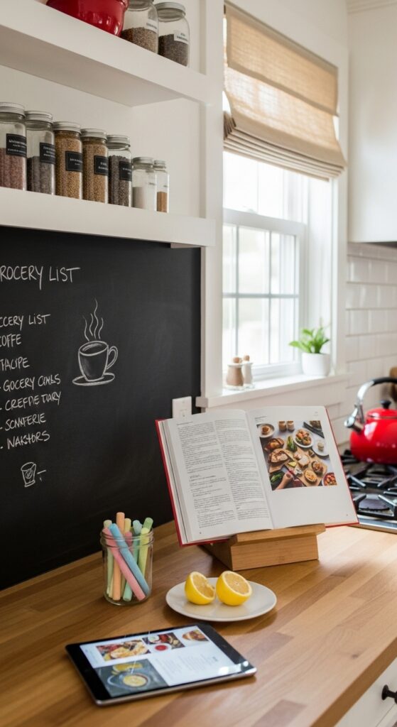Chalkboard Paint Backsplash