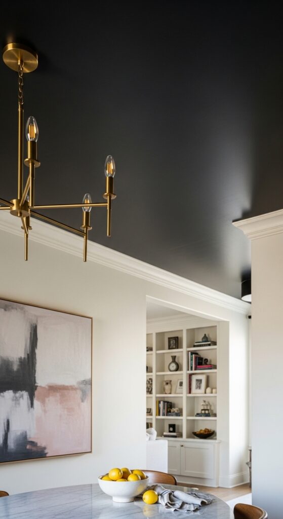 Charcoal Ceiling with Light Walls