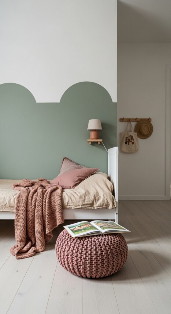 Minimalist Kids Room with a Muted Color Palette