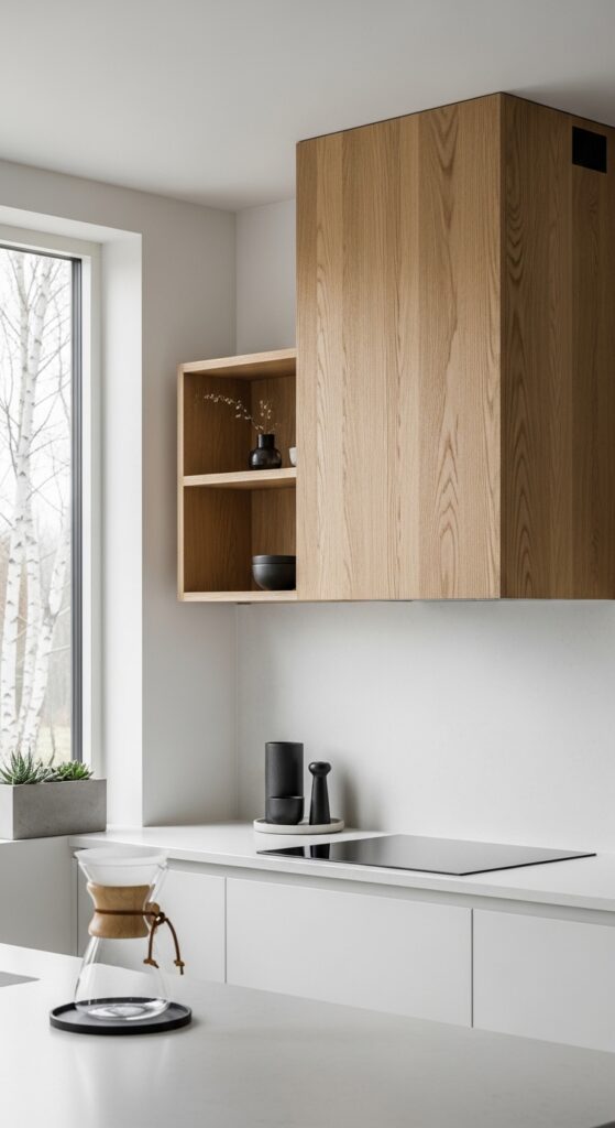 Rift-Sawn Oak Minimalist Floating Hood