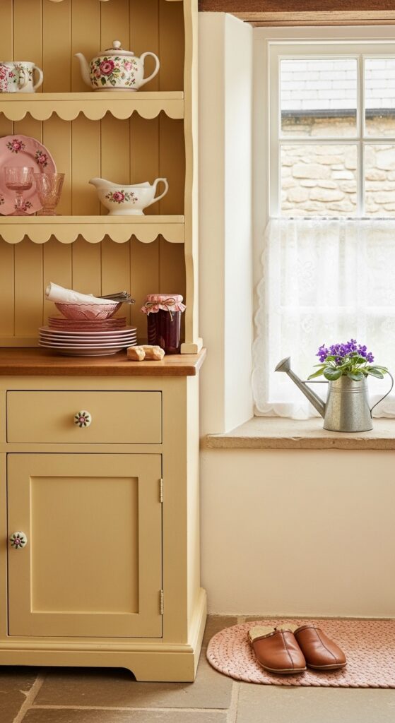 Industrial Pipe and Wood Open Hutch Shelving