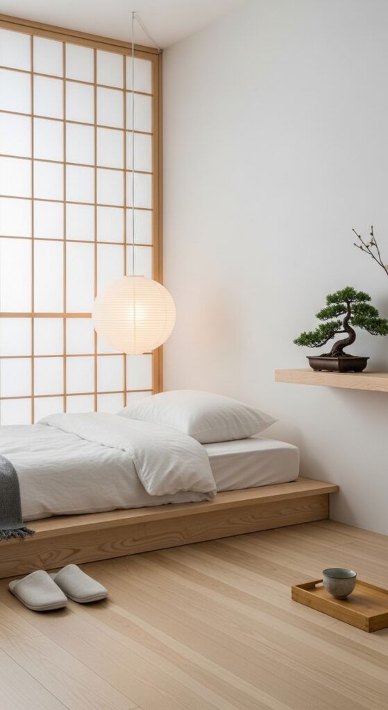 Minimalist Japanese Zen Bedroom