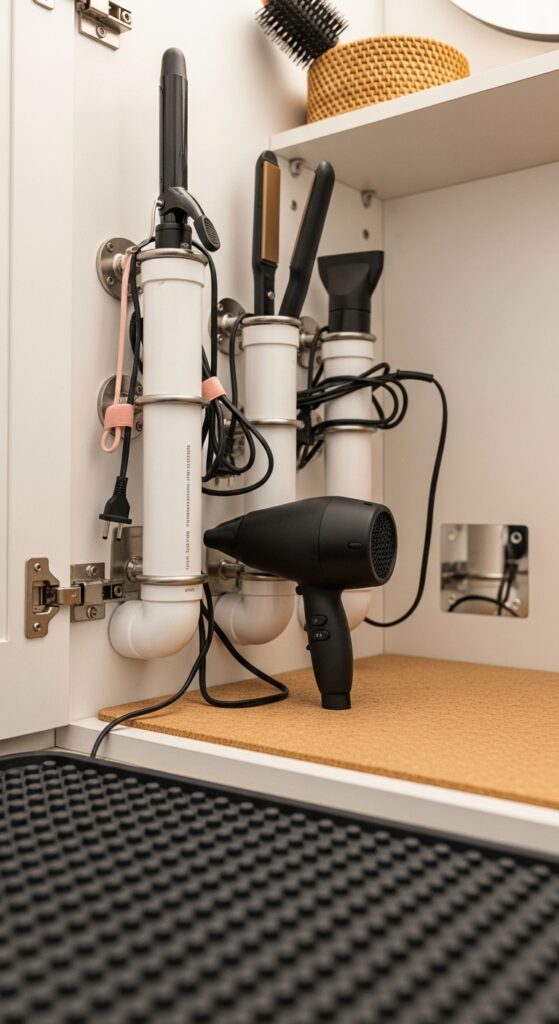 Portable Shower Bag Setup With Drainage Mat