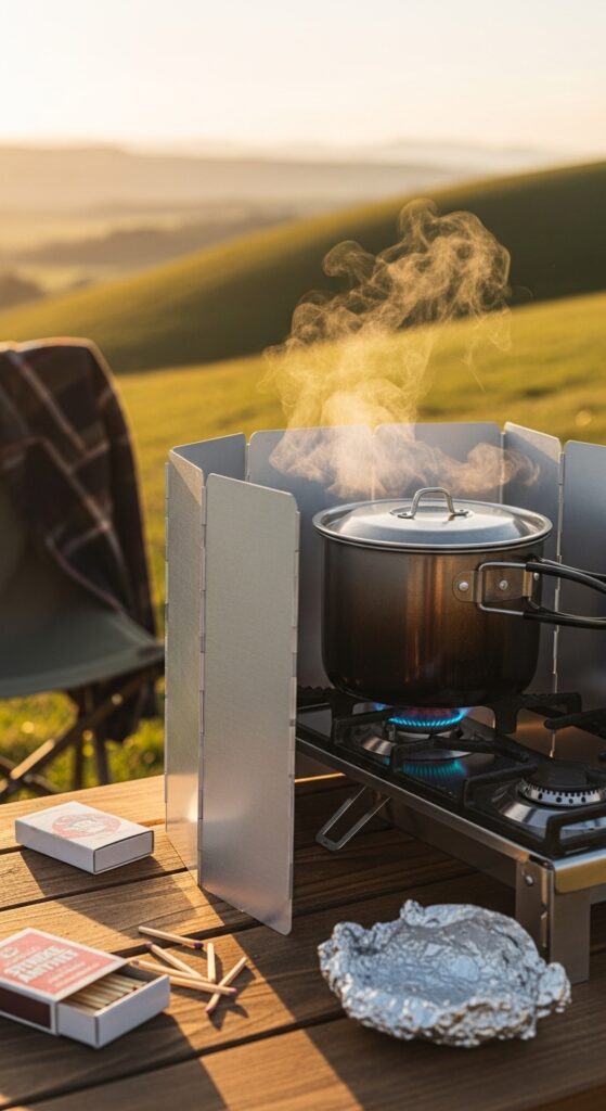 Two-Burner Stove Windscreen from Sheet Metal