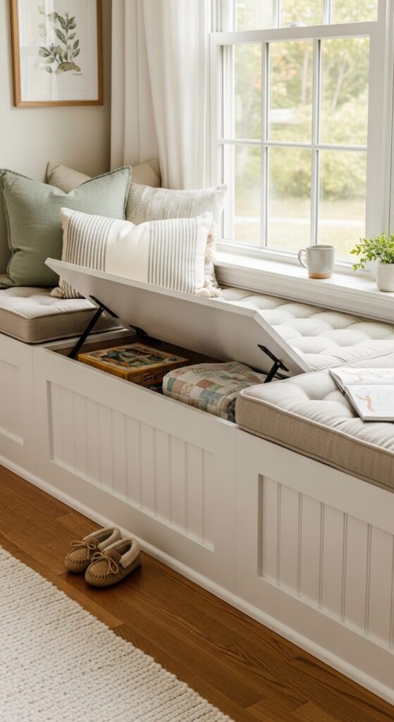 Window Seat with Lift-Top Storage