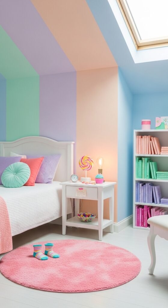Candy Shop Pastel Rainbow Bedroom