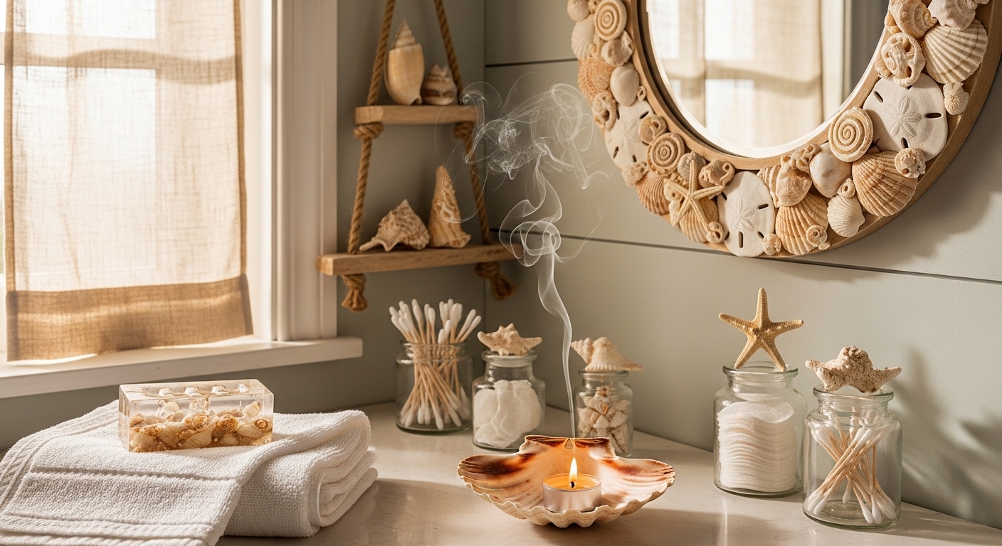 Bathroom Seashell Craft Ideas
