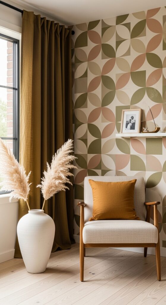 Graphic Wallpaper in Geometric Patterns