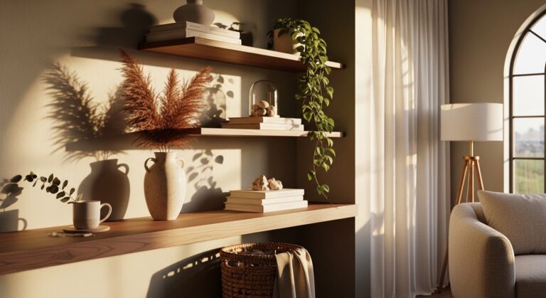 Living Room Shelf Decor Ideas