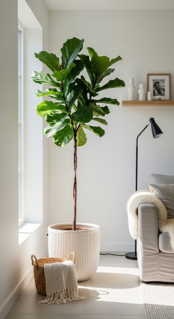 Single Oversized Fiddle Leaf Fig Tree