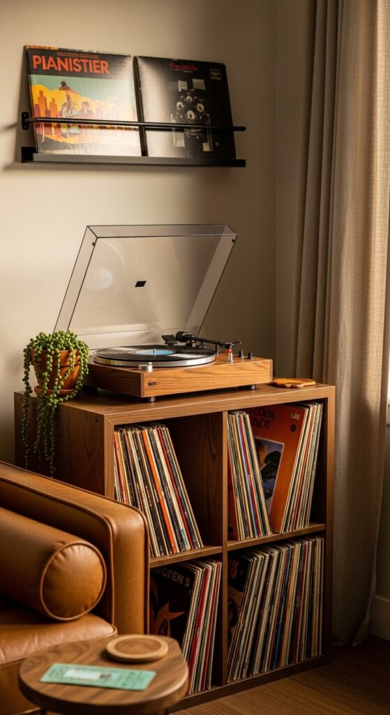 Vinyl Record Storage as Display and Function
